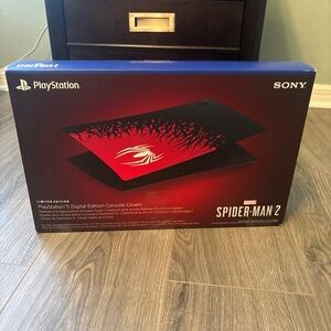 Sony PlayStation PS5 Digital Edition Marvel Spider-Man 2 CONSOLE COVER